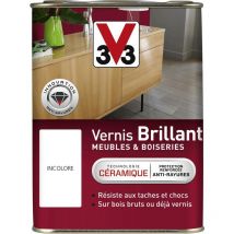 Vernis intérieur Meubles et boiseries V33 Incolore Brillant 1L