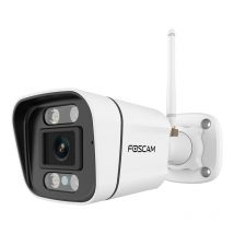 Foscam - Caméra Wifi extérieur avec spots et sirène - V5P Blanc