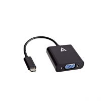 UCVGA-BLK-1E USB-C(m) auf VGA(h) Adapter Schwarz - V7