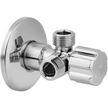 Va Albertoni - va Doppel-Eckventil dn 15 - 1/2 mit zwei 3/8 Abgängen D441094