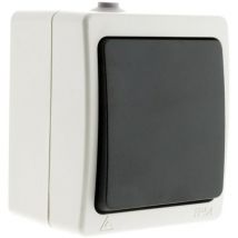 Va et vient 10A IP54 - Noir Aquae Zenitech