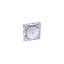 Eur Ohm - eurohm square interrupteur va et vient lumineux/témoin silver - 60403