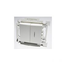 Alternative Elec - Va-et-vient + va-et-vient lumineux (localisation) blanc 10A 250V encastré bornes auto sans plaque AE52004