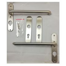Vachette 078720 Stainless steel door handle set 492 xxl/6327 key I