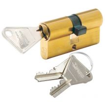 Vachette - V5 7100 Cylindre 2 entrées Laiton 40x45 - 3 clefs - Vis de 60