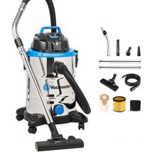 Vacmaster - VQ1530SFDC 1500W 30L Aspiratori Solidi e Liquidi, Inossidabile, Funzione Soffiante, Aspirapolvere Aspiratori industriali