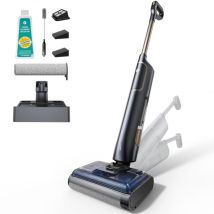 Vactidy Kabelloser Waschsaugerbürste Cleanova X7 - Trocken-/nassreiniger 3-in-1 - 180° Neigung - Selbstreinigung - Randreinigung - Ideal Für Haftende 