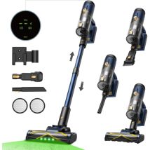 Vactidy Blitz Vt12 – Kabelloser Akku-staubsauger – 70 Kpa – Bis Zu 55 Min. Laufzeit – 1 Liter – Greenlight-technologie – Teleskoprohr – Led-display – 
