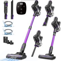 Vactidy Blitz V8 Pro – Kabelloser Akku-staubsauger – 35 Kpa – 40 Min – Selbststehend – Led-display – Leichtbau 2,1 Kg – 4-stufige Zyklonfiltration – 