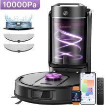 Vactidy Cleanova W15 – Saugroboter W15 3-in-1 Nass Trocken Saugroboter Mit Absaugstation – 10000 Pa/180 Min – 4 L – Lidar-navigation – Steuerung Per 
