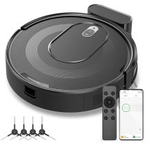 Vactidy Cleanova W6+ -aspirateur Robot-5000pa-720ml-120 Min Autonomie-surface Couverte 120m2-anti-poils-recharge Automatique-alexa/google Home/ifttt