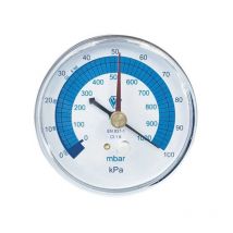 Vacuometro con attacco posteriore 1/8 npt pf80 vc1 wigam 07041005