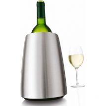 Vacu Vin Aktiv Weinkühler Elegant Edelstahl, Flaschenkühler, Kühlmantel, Kühlständer, Kunststoff, Kühlgel, Edelstahl, Silbern, 3649360