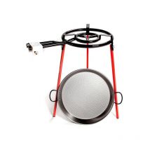 Vaello - Carbon Steel Pan 46cm Double Gas Ring Set of 3 Legs