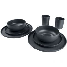 Vaisselle 16 pcs Patom mélamine anthracite Bo-Camp