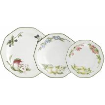 Assiette – Vaisselle en faïence Victorian Orchard – 12 pièces – Empilable, Lave-vaisselle, Micro-ondes – QUEENS