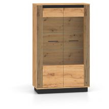 Vajillero 2 puertas Solal Madera y Negro