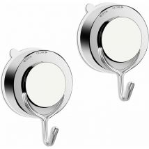 Cisea - Vakuum-Saugnapfhaken, Saugnapfhaken für Badezimmer, Toilette, Küche, Saugwandhaken, leistungsstarker Handtuchhaken, Duschhaken, Edelstahl (2)