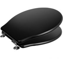 Valadares - 50344480 Neoclassica Tapa Asiento Para Wc Tanque Alto Negro - Ref: 50344480
