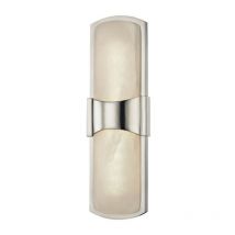 Hudson Valley Lighting - Valencia Applique Murale Led Nickel Poli, Albâtre, 3000K