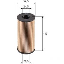 Ölfilter für Renault Master 25L Diesel 1997-2003 – Außendurchmesser 58mm – Innendurchmesser 24mm – Höhe 113mm