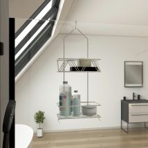 Valet Chrome suspendu 50x20x10 - eli