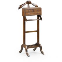 Decoration D ’ Autrefois - Valet De Chambre Bois Bronze Marron 50x50x120cm - Bois-Bronze - Décoration d'Autrefois