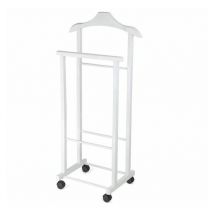 Organisation de penderie - Porte-vêtements 97x33x29 cm, avec roulettes, blanc RAN7877 - Compactor