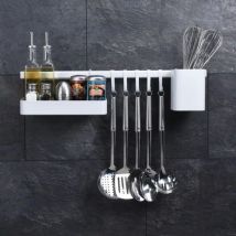 Excellent Houseware - Organisateur de cuisine 8 pcs Noir