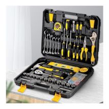 Valigia degli attrezzi 108 pezzi Cassetta degli attrezzi completa con chiave inglese Set di cacciaviti di precisione Pinza a martello Riparazione