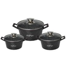Set De Pots - Aluminium Et Verre - 6 Pieces 3909115 3909115 3909115