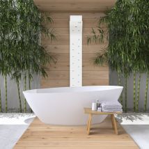 Valiryo - bernstein - Sèche cheveux design, Séchoir pour le corps esthétique, installation intérieure et extérieure - 218x29,5x2,8cm - couleur au