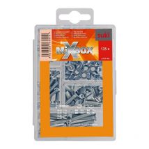 Kit de fixation SUKI, 135 ensemble de fixations et chevilles