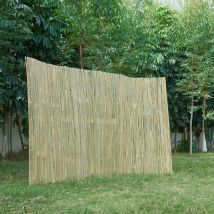 Valla de bambú Baarle para ocultación 200x500cm - Natural [ Casa.pro