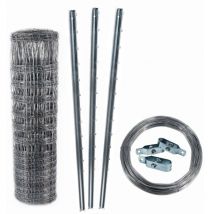 Aquagart - Valla de protección de 150 m, diseño robusto 200/22/15 + postes + alambre tensor