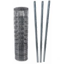 Aquagart - Valla protectora de 200 m, valla forestal 100/15/15 + postes