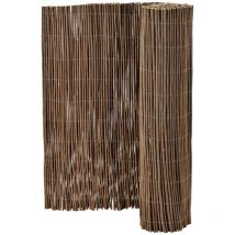 Valla protectora de privacidad de caña 1,5 x 5 m en sauce resistente