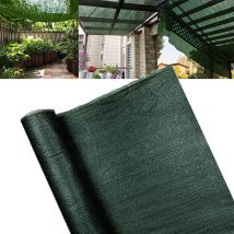 Hengmei - Vallas de pvc 1.2x10m Malla de sombreo Pantalla de Privacidad Pantalla de la Valla Sol protección Visión Plástico hdpe para jardín, Verde