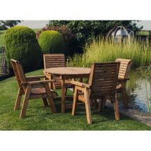 Churnet Valley - Valley Wooden Garden 4 Seater Round 4Xc