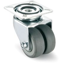 Ruota girevole 50mm in acciaio zincato – Portata 55kg – Antimacchia – Valsecchi