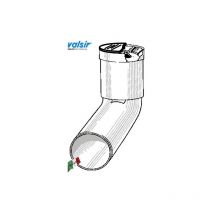 Valsir - bianca bonde courbe wc allongé d. 110 90