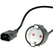19.99.1117 Kaltgeräte Adapterkabel Schwarz 0.30 m - Value