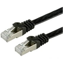 ITB - Value 21.99.0971 RJ45 Câble réseau, câble patch cat 6 f/utp 1.00 m noir 1 pc(s)