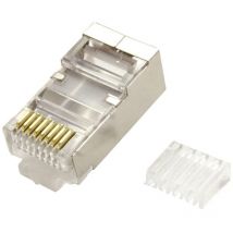 Value 21.99.3065 Spina modulare value schermata, cat. 6/6A, 100 pz 21.99.3065 Spina dritta Trasparente 100 pz.