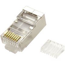 Value 21.99.3065 value Modular Plug geschirmt, Kat.6/6A, 100 Stck 21.99.3065 Stecker, gerade Tran