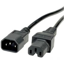 Value 19.99.1121 appareils iec Câble de raccordement noir 1.00 m