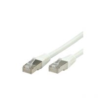S/ftp (PiMF) Patch Cord, Cat.6, white 1 m cable de red Blanco - Value