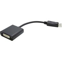 Câble Adaptateur Value Displayport / Dvi Fiche Mâle Displayport, Prise Femelle Dvi-d 24+1 Pôles 0.15 M Noir 12.99.3133 Câble Displayport Y155152