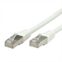 Cordon lan Cat 6 Cable réseau s-ftp Ethernet avec connecteur RJ45 blanc 10 m (21.99.1386) - Value