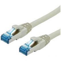 Value 21.99.1990 RJ45 Câble réseau, câble patch cat 6a s/ftp 1.50 m gris 1 pc(s) S348132